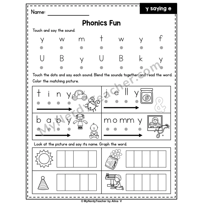 Y as Long E Phonics Intervention — Editable PowerPoint Intervention