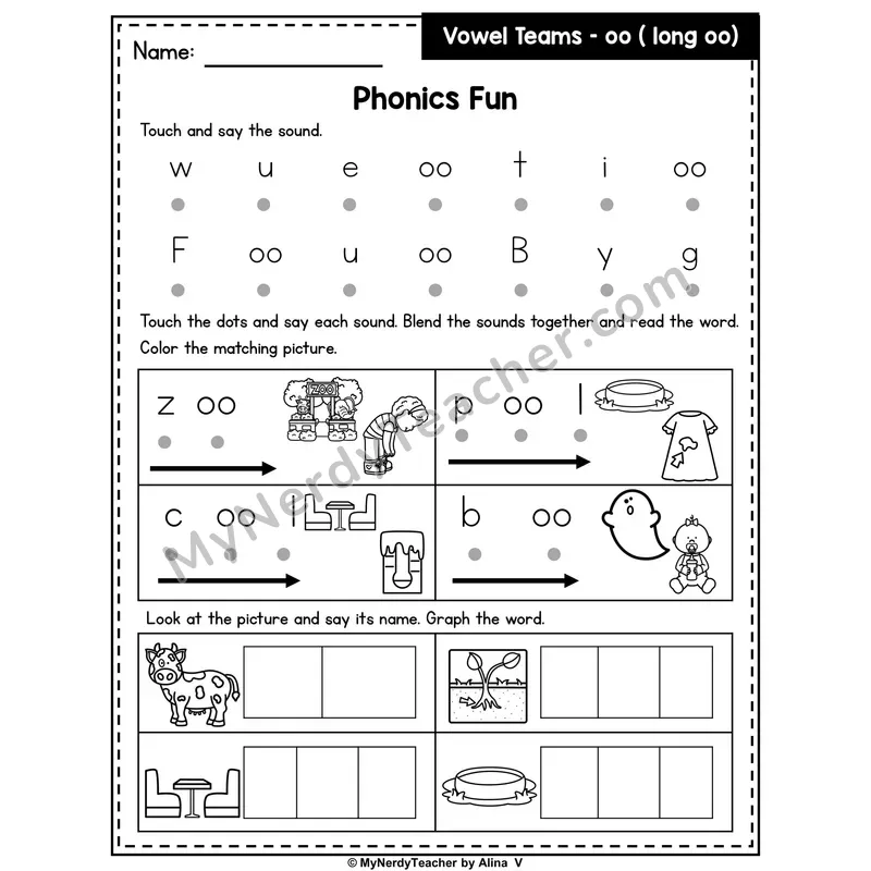 Vowel Team oo (Long Sound) Phonics Intervention — Editable PowerPoint Intervention