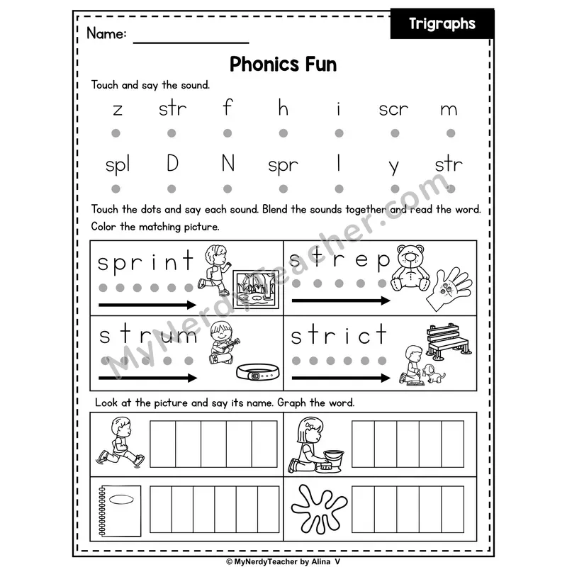 Trigraphs Phonics Intervention — Editable PowerPoint Intervention