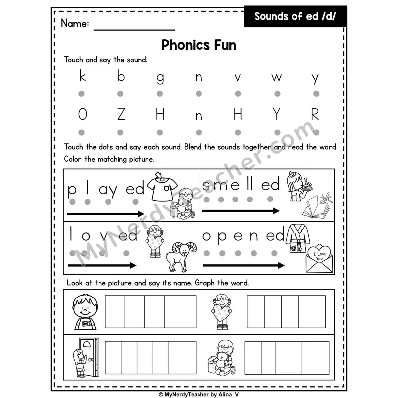 Sounds of -ed (/d/) Phonics Intervention — Editable PowerPoint Intervention