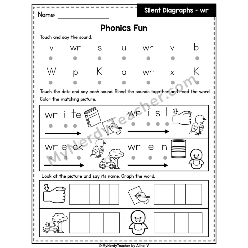 Silent Letter wr Phonics Intervention — Editable PowerPoint Intervention