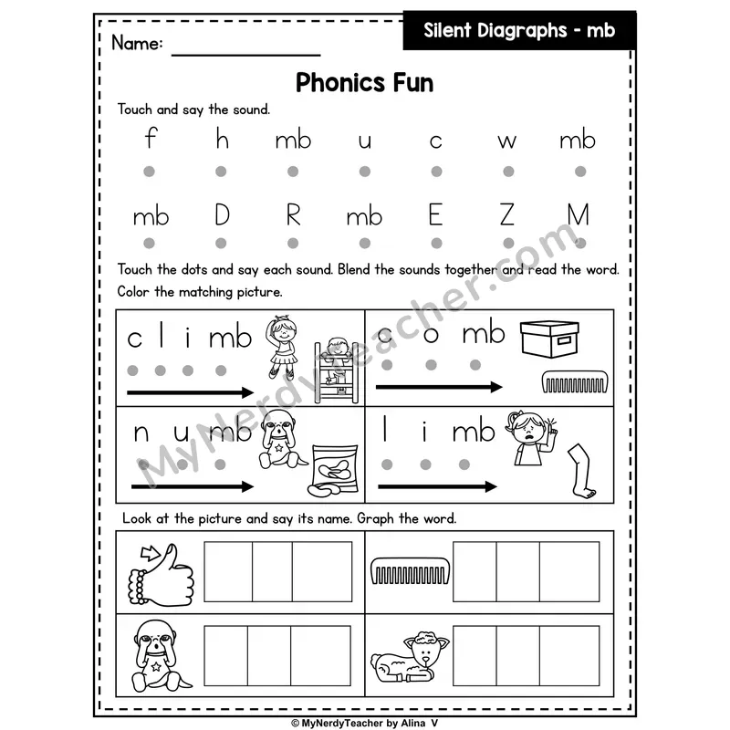Silent Letter mb Phonics Intervention — Editable PowerPoint Intervention
