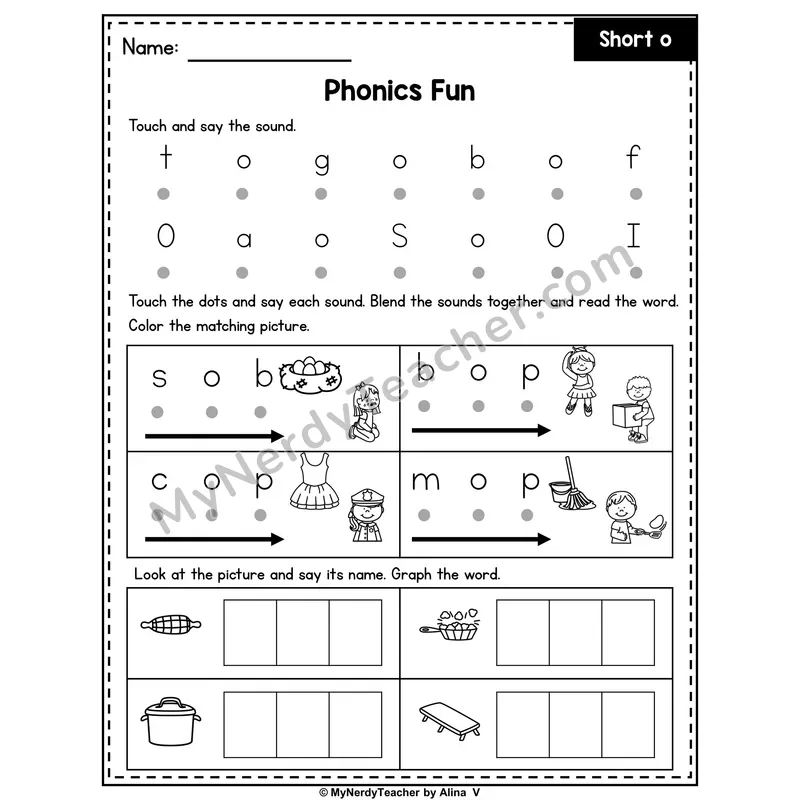 Short O CVC Phonics Intervention — Editable PowerPoint Intervention