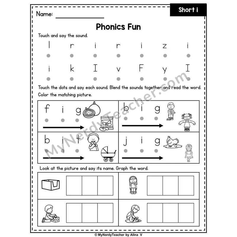 Short I CVC Phonics Intervention — Editable PowerPoint Intervention