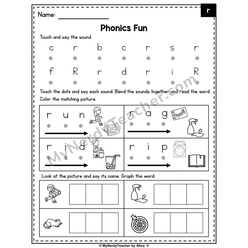 Letter R Phonics Intervention — Editable PowerPoint Intervention