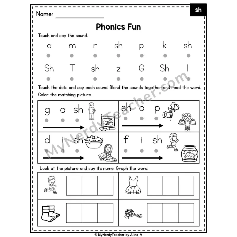 Digraph sh Phonics Intervention — Editable PowerPoint Intervention