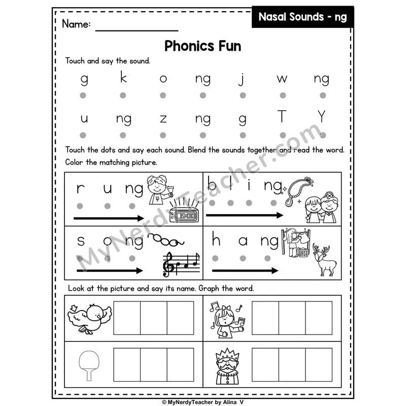 Nasal Sound ng Phonics Intervention — Editable PowerPoint Intervention