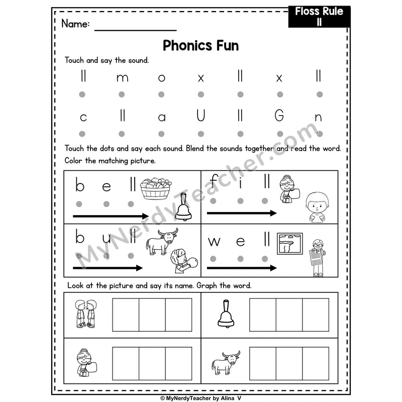 Floss Rule ll Phonics Intervention — Editable PowerPoint Intervention