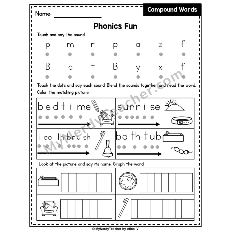 Compound Words Phonics Intervention — Editable PowerPoint Intervention