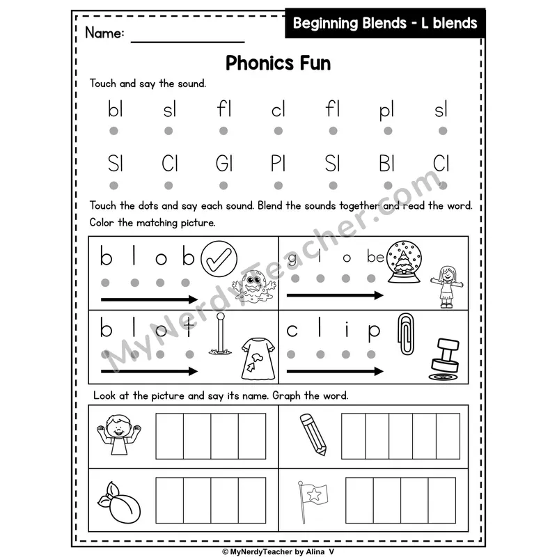 L-Blends Phonics Intervention — Editable PowerPoint Intervention