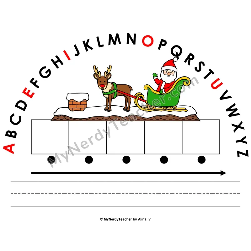 Alphabet Arc Mat — Christmas Letter Recognition & Word Building