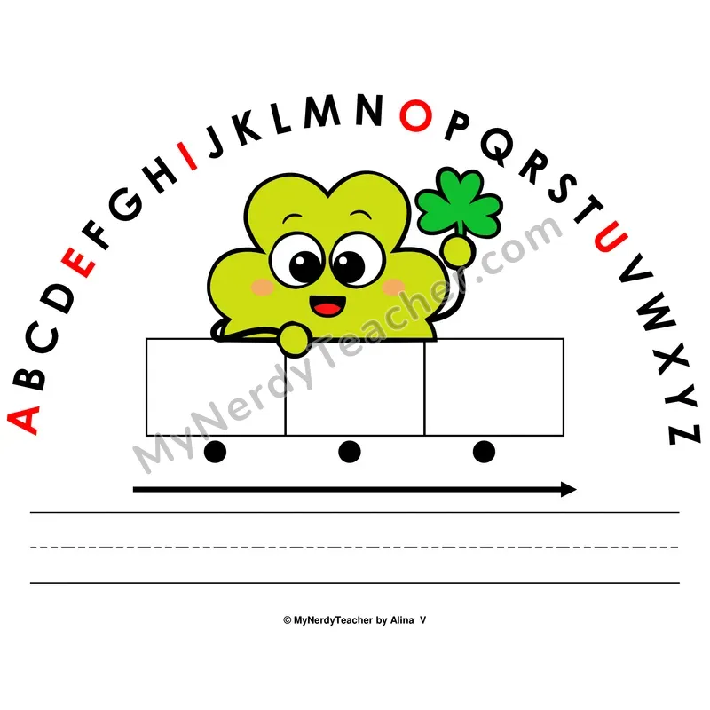 Alphabet Arc Mat — St. Patrick's Day Letter Recognition & Word Building