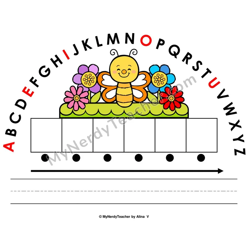 Alphabet Arc Mat — Spring Letter Recognition & Word Building