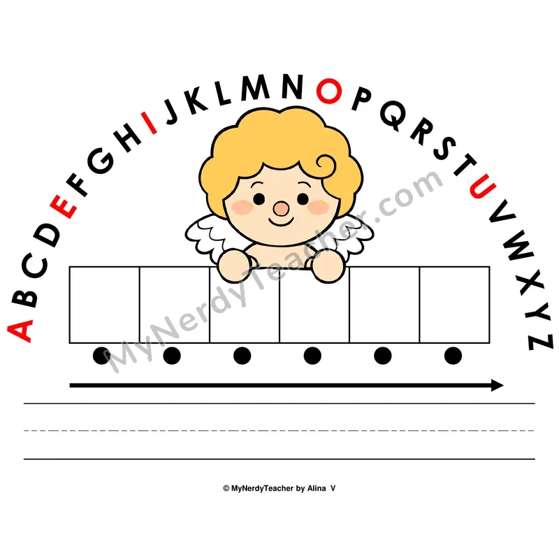Alphabet Arc Mat — Valentine's Day Letter Recognition & Word Building