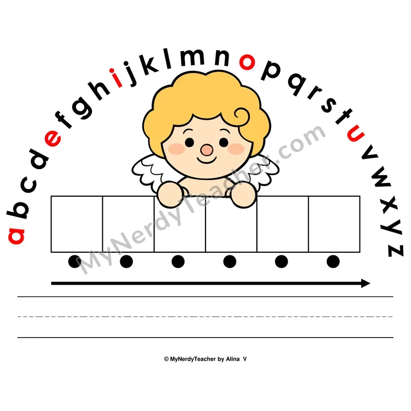 Alphabet Arc Mat — Valentine's Day Letter Recognition & Word Building