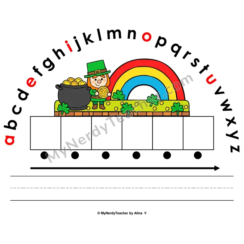 Alphabet Arc Mat — St. Patrick's Day Letter Recognition & Word Building