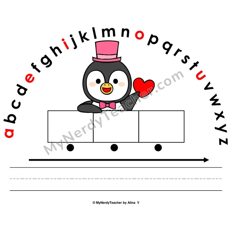 Alphabet Arc Mat — Valentine's Day Letter Recognition & Word Building