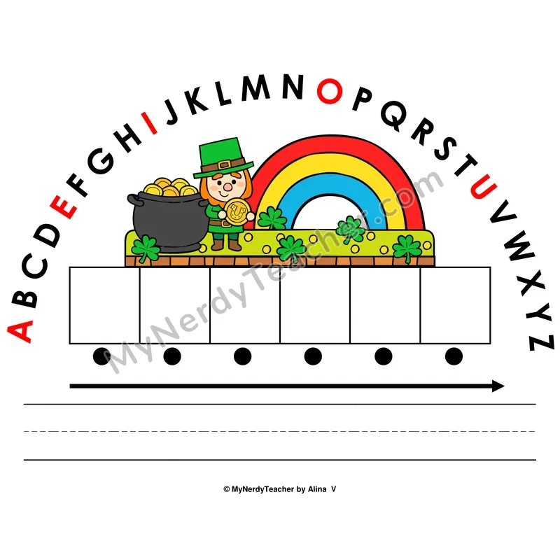 Alphabet Arc Mat — St. Patrick's Day Letter Recognition & Word Building