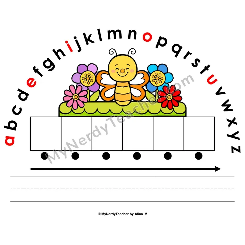 Alphabet Arc Mat — Spring Letter Recognition & Word Building