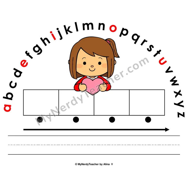 Alphabet Arc Mat — Valentine's Day Letter Recognition & Word Building