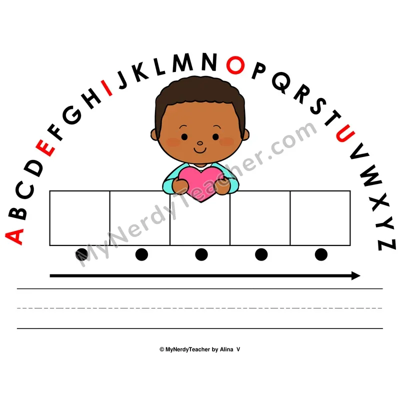 Alphabet Arc Mat — Valentine's Day Letter Recognition & Word Building