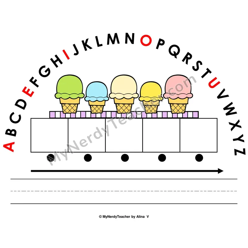 Alphabet Arc Mat — Summer Letter Recognition & Word Building