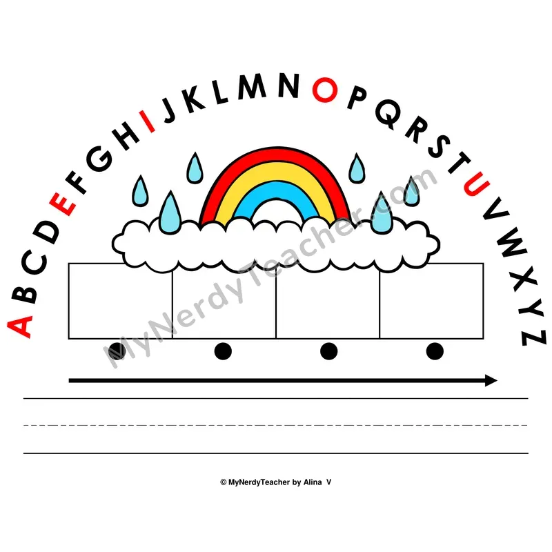 Alphabet Arc Mat — Spring Letter Recognition & Word Building