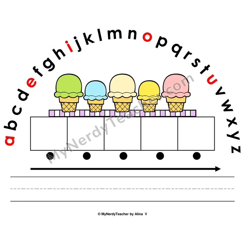 Alphabet Arc Mat — Summer Letter Recognition & Word Building