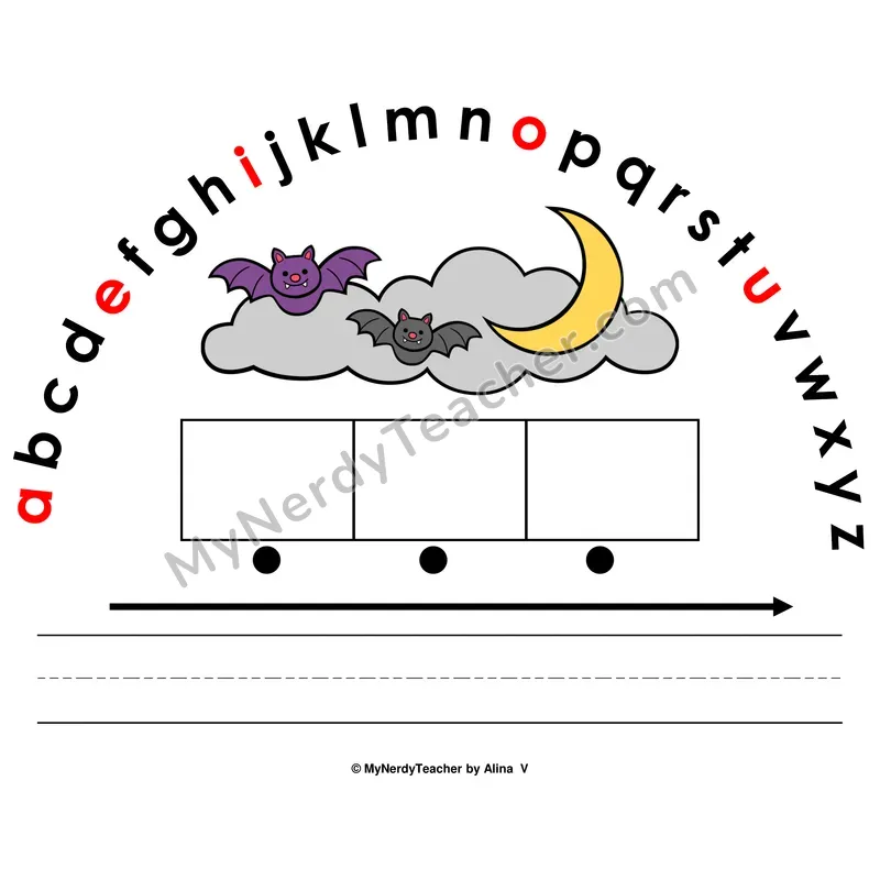Alphabet Arc Mat — Halloween Letter Recognition & Word Building