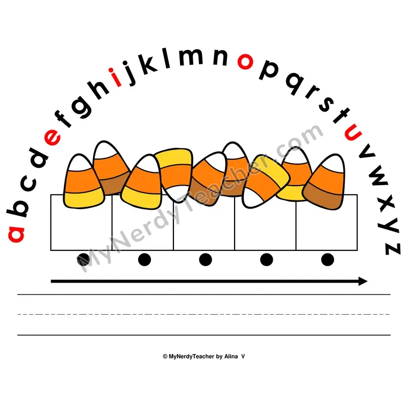 Alphabet Arc Mat — Halloween Letter Recognition & Word Building