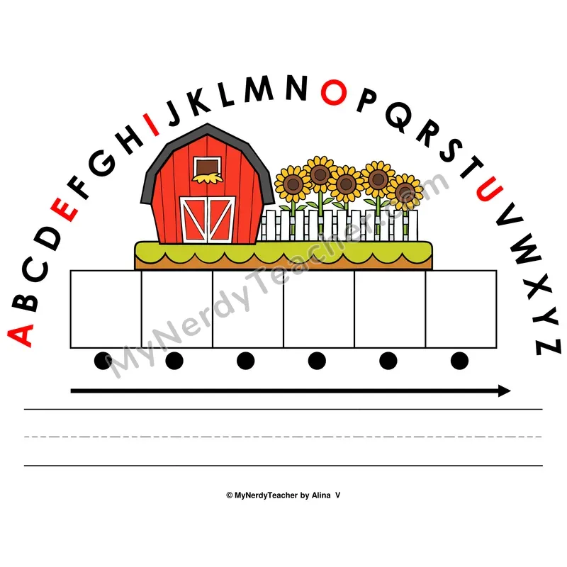 Alphabet Arc Mat — Farm Letter Recognition & Word Building