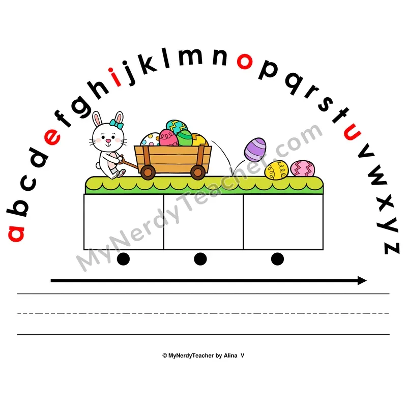 Alphabet Arc Mat — Easter Letter Recognition & Word Building
