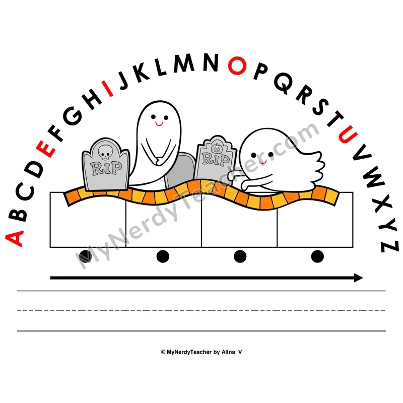 Alphabet Arc Mat — Halloween Letter Recognition & Word Building