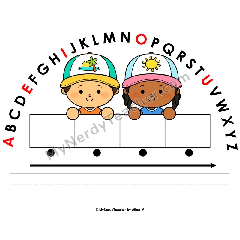 Alphabet Arc Mat — Summer Letter Recognition & Word Building