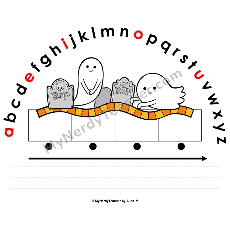 Alphabet Arc Mat — Halloween Letter Recognition & Word Building