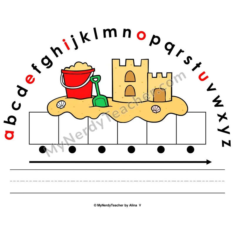 Alphabet Arc Mat — Summer Letter Recognition & Word Building