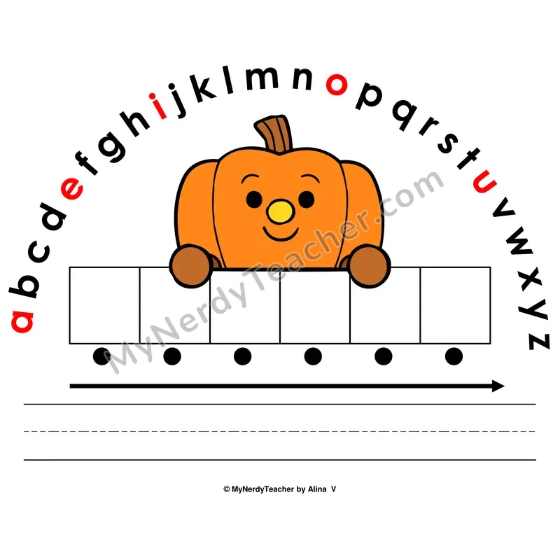 Alphabet Arc Mat — Halloween Letter Recognition & Word Building