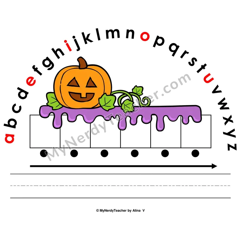 Alphabet Arc Mat — Halloween Letter Recognition & Word Building