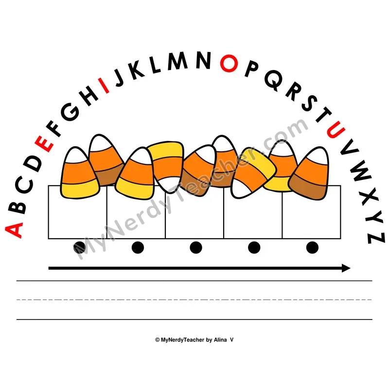 Alphabet Arc Mat — Halloween Letter Recognition & Word Building