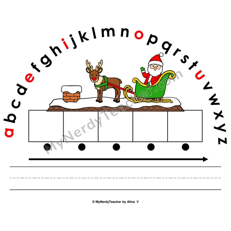 Alphabet Arc Mat — Christmas Letter Recognition & Word Building