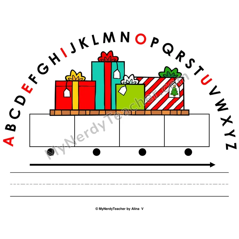 Alphabet Arc Mat — Christmas Letter Recognition & Word Building