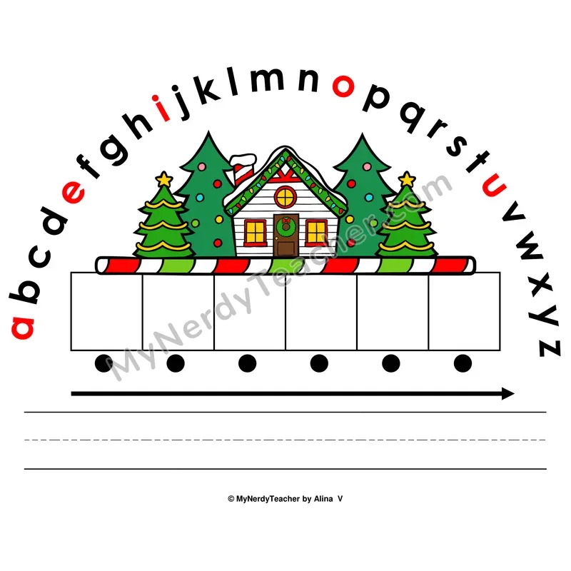 Alphabet Arc Mat — Christmas Letter Recognition & Word Building