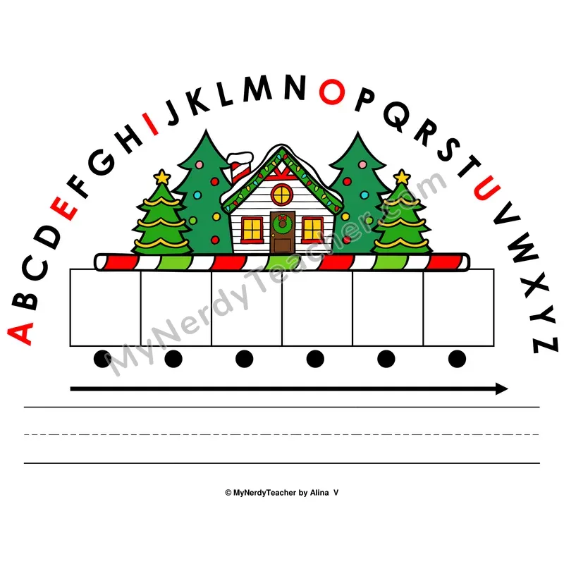 Alphabet Arc Mat — Christmas Letter Recognition & Word Building