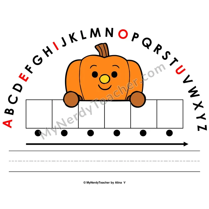 Alphabet Arc Mat — Halloween Letter Recognition & Word Building