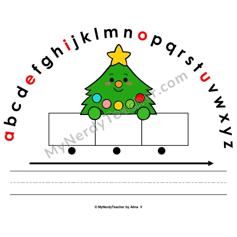 Alphabet Arc Mat — Christmas Letter Recognition & Word Building