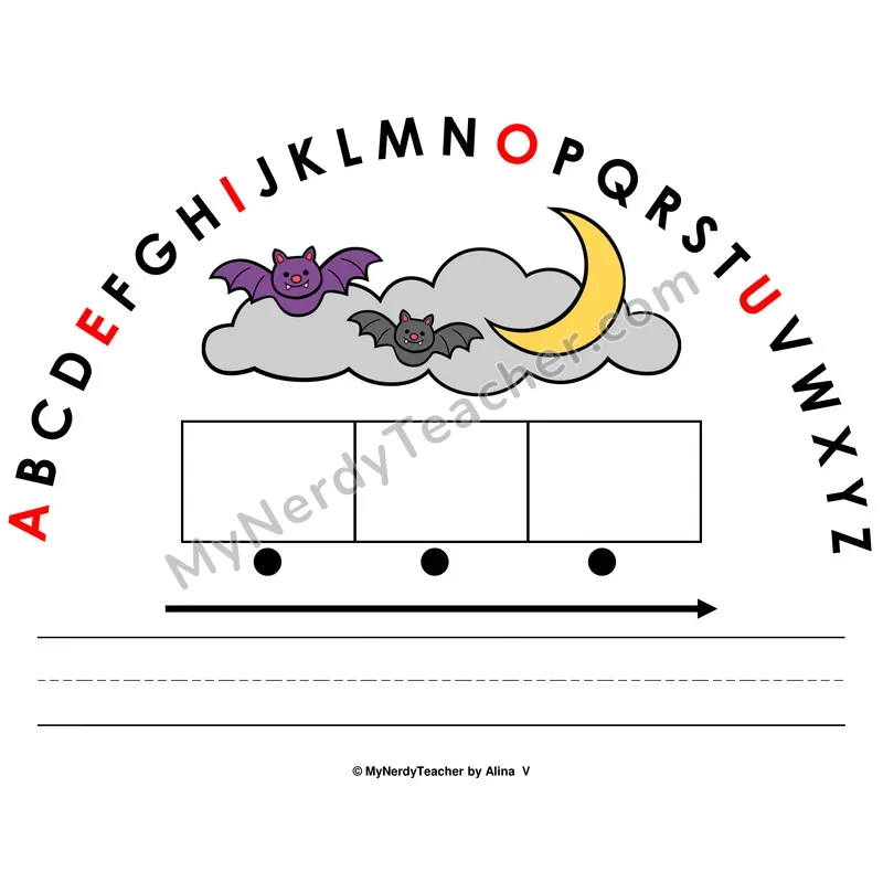 Alphabet Arc Mat — Halloween Letter Recognition & Word Building