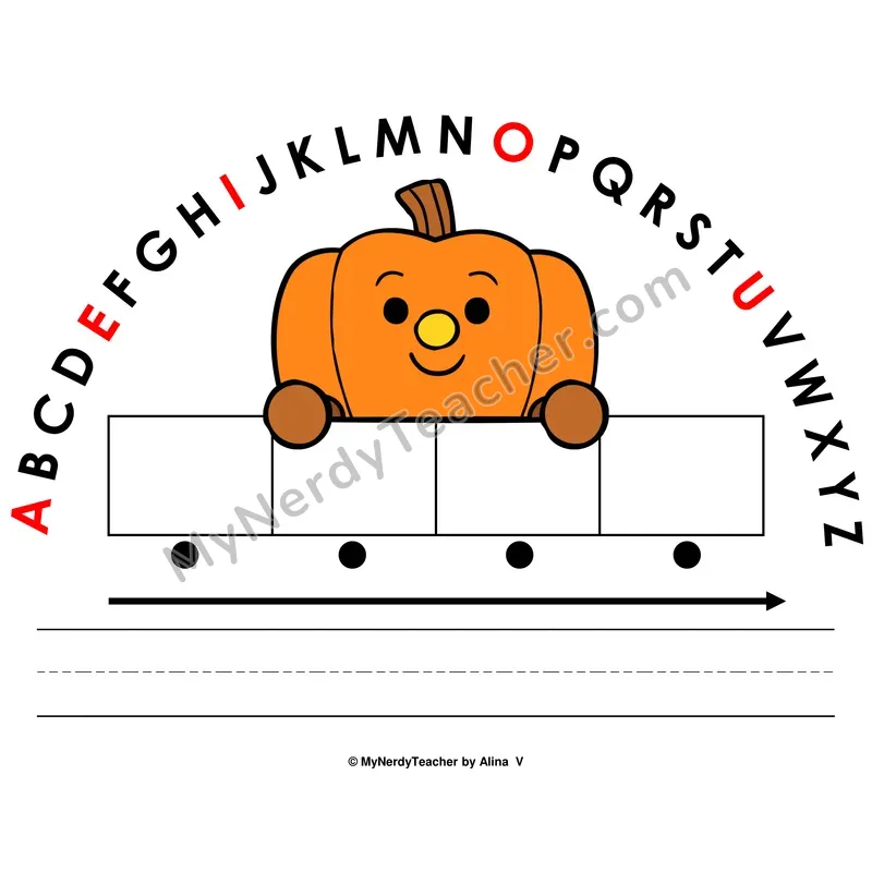 Alphabet Arc Mat — Halloween Letter Recognition & Word Building