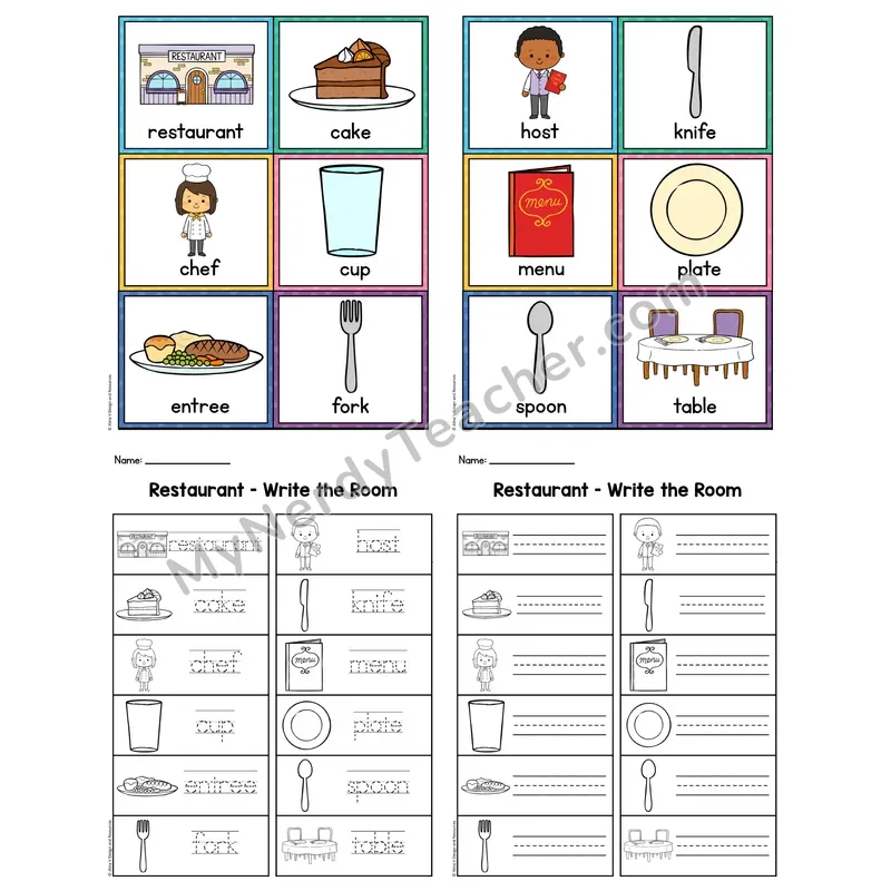 Write the Room — Restaurant