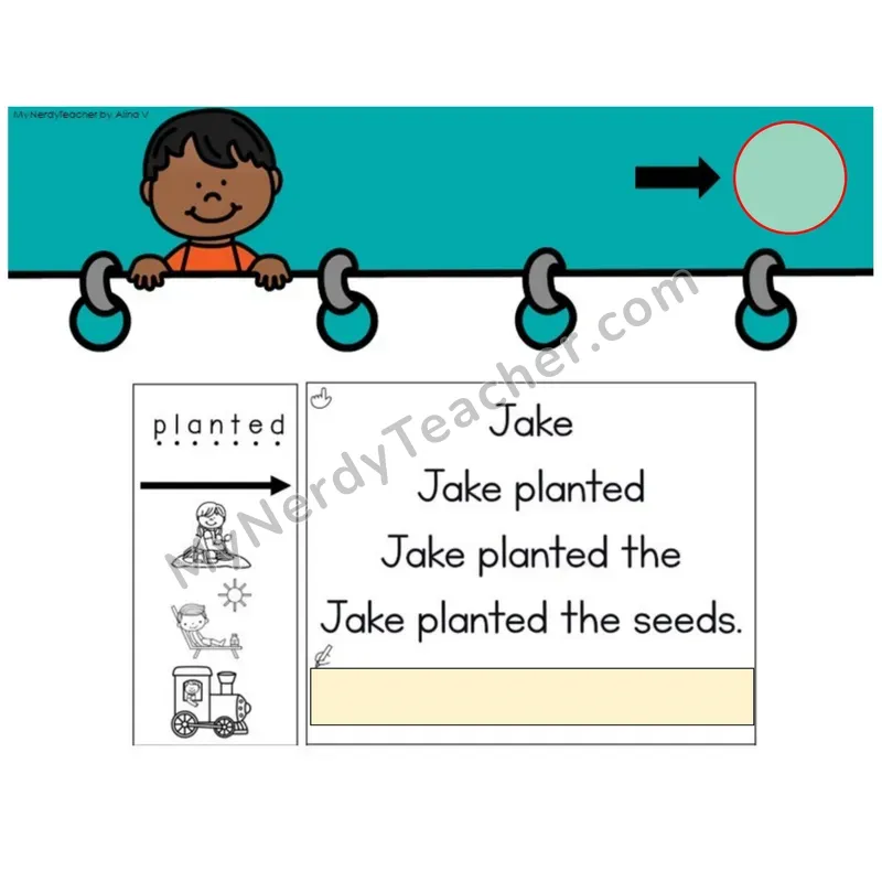 Suffix -ed Sounds /ed/ Sentence Pyramids — Digital Activity