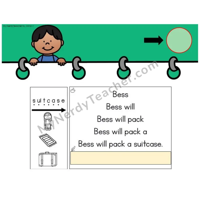 Vowel Team ui /oo/ Sentence Pyramids — Digital Activity